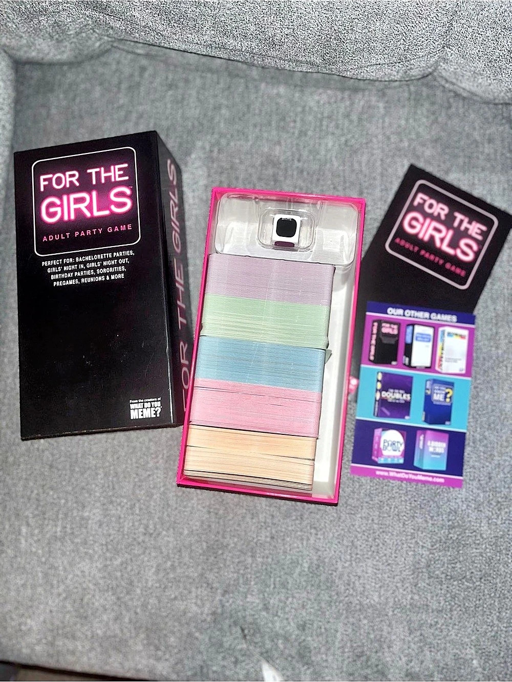 What Do You Meme? For The Girls Adult Party Game? Pink & Black